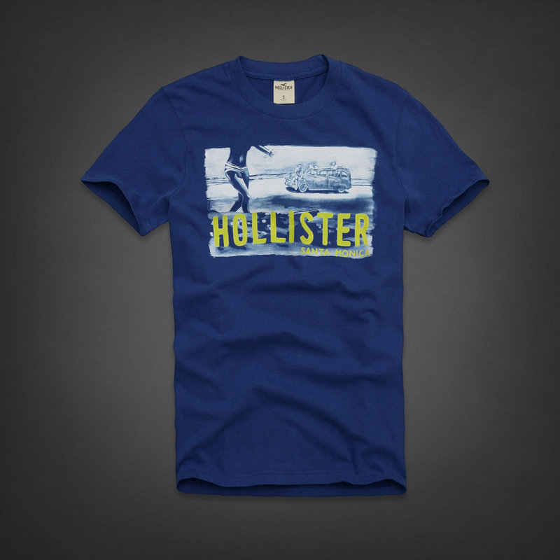 Hollister Hombres De Cuello Redondo Corto Remera HCO4004